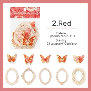 dreamy butterfly holographic decorative paper 12