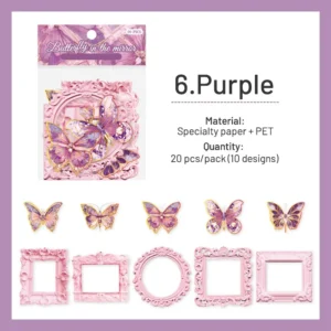 dreamy butterfly holographic decorative paper 16