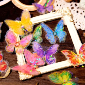dreamy butterfly holographic decorative paper 2