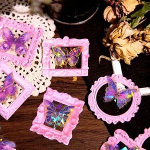 dreamy butterfly holographic decorative paper 7