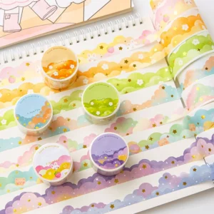 Dreamy Cloud Wave Decorative Border Washi Tape