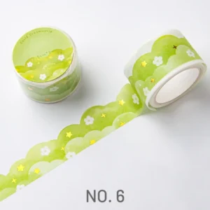 dreamy cloud wave decorative border washi 9