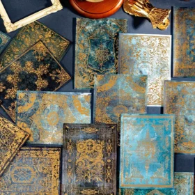 Dual-material Hot Stamping Gold Scrapbook Paper