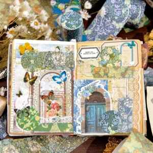 earth paradise series vintage floral washi 5