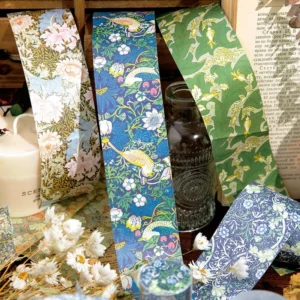 earth paradise series vintage floral washi 6