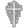 Easter Cross Wreath Carbon Steel Crafting Dies Scrapbooking Die-Cuts