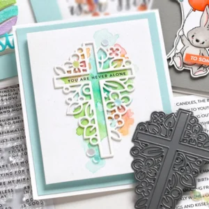Easter Cross Wreath Carbon Steel Crafting Dies Scrapbooking Die-Cuts easter cross wreath carbon steel crafting 2