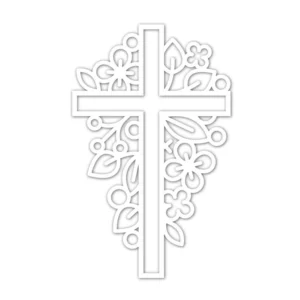 Easter Cross Wreath Carbon Steel Crafting Dies Scrapbooking Die-Cuts easter cross wreath carbon steel crafting 6
