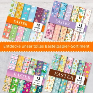 easter garden digital pattern papers set 2