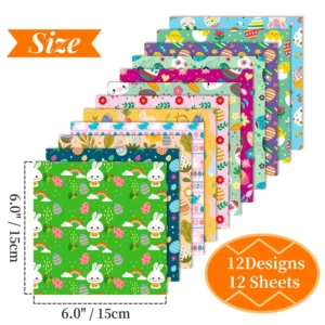 easter garden digital pattern papers set 5
