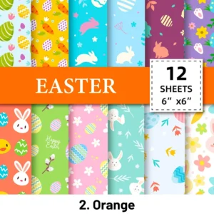 easter garden digital pattern papers set 7