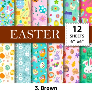 easter garden digital pattern papers set 8