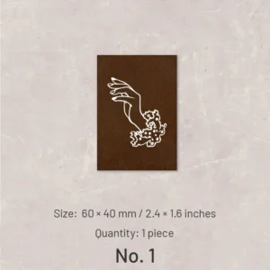 elegant hand gestures wood rubber stamps 9