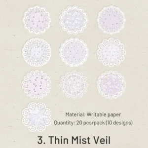 elegant melody series vintage lace paper 10