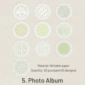 elegant melody series vintage lace paper 12