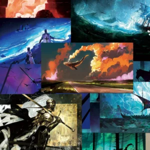 elemental fantasy scrapbook paper 3