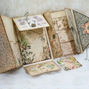 elf girl handmade junk journal folio 3