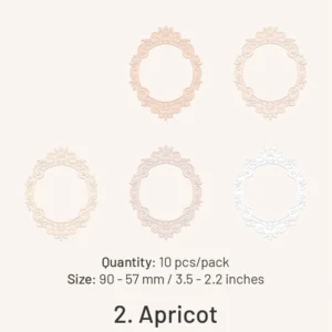 embossed diecut hollow border cardstock scrapbook 10