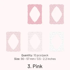 embossed diecut hollow border cardstock scrapbook 11