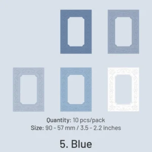 embossed diecut hollow border cardstock scrapbook 13