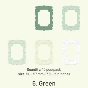 embossed diecut hollow border cardstock scrapbook 14