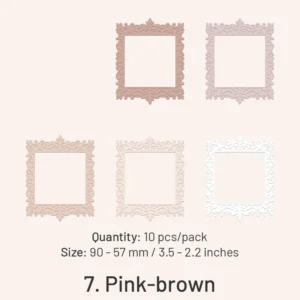 embossed diecut hollow border cardstock scrapbook 15