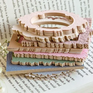 embossed diecut hollow border cardstock scrapbook 2