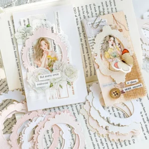 embossed diecut hollow border cardstock scrapbook 5