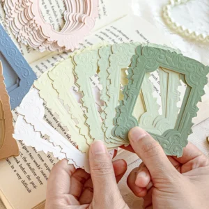 embossed diecut hollow border cardstock scrapbook 6