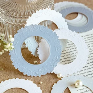 embossed diecut hollow border cardstock scrapbook 8