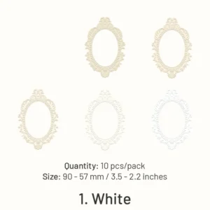 embossed diecut hollow border cardstock scrapbook 9