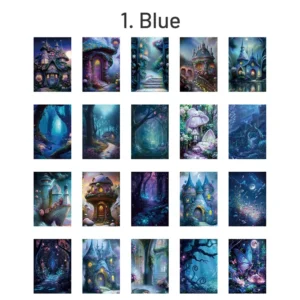 enchanted forest and cottage scrapbook paper 10