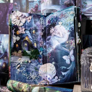 enchanted forest and cottage scrapbook paper 6