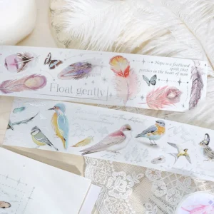 endless charm silver foil feather plant 3