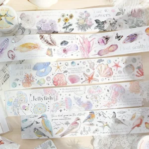 endless charm silver foil feather plant 4