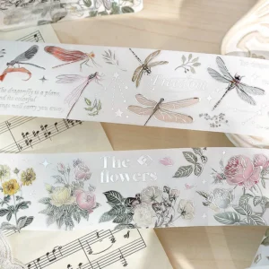 endless charm silver foil feather plant 6