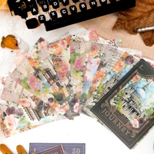 european famous architecture scrapbook paper 4