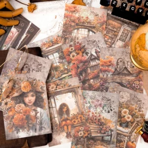 european famous architecture scrapbook paper 5