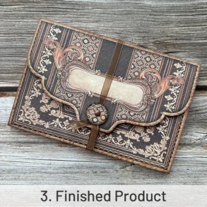 european pattern handmade junk journal folio 10