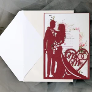 European Style Laser Hollow Greeting Card