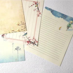 european style pattern retro kraft writing 4