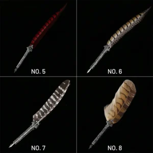 european style vintage feather quill dip 8