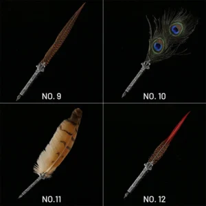 european style vintage feather quill dip 9