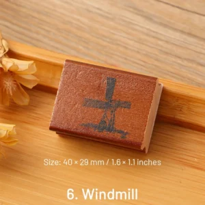 european travel retro journal wood rubber 10