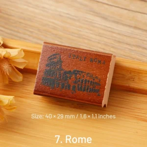 european travel retro journal wood rubber 11
