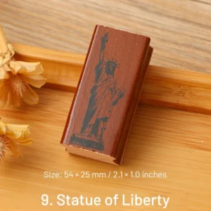 european travel retro journal wood rubber 13
