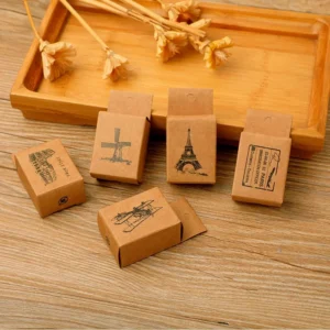 european travel retro journal wood rubber 3