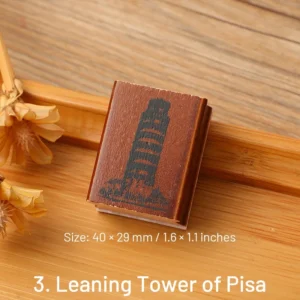 european travel retro journal wood rubber 7