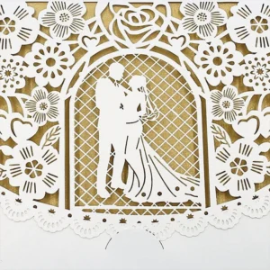 europeanstyle hollow paper cut wedding invitation 2