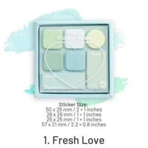 faint secret 7color mini sticky notes 6